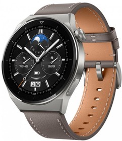 Фото 1/10 Смарт-часы Huawei Watch GT 3 Pro Odin-B19V, 46.6мм, 1.43", серый / серый [55028474]