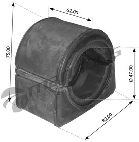 700.133, Втулка стабилизатора MERCEDES 917-1517 заднего (центр) (47х81х75мм) MANSONS