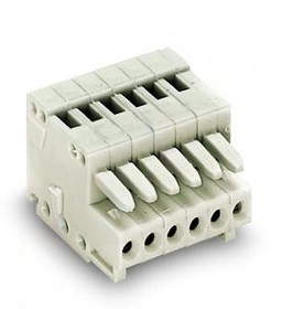 425105, 5-контакт.Розетка, шаг 2,5 мм, светло-серая