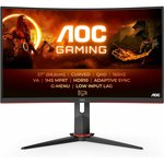 CQ27G2S/BK, МОНИТОР 27" AOC CQ27G2S Black-Red (VA, изогнутый, 2560x1440, 165Hz ...