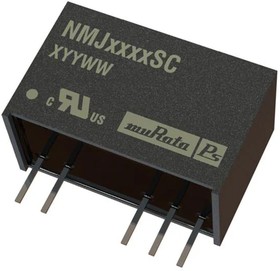 NMJ1205SC, Isolated DC/DC Converters - Through Hole 10.8-13.2VIN 5VOUT 1W