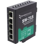 SW-715, Unmanaged Ethernet Switches Hardened Industrial 5 Port Gigabit