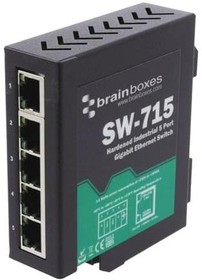 Фото 1/2 SW-715, Unmanaged Ethernet Switches Hardened Industrial 5 Port Gigabit