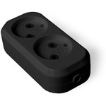 Колодка удлинителя 2-м без заземл. АБС-пластик черн. UNIVersal 1301
