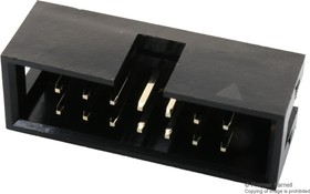 Фото 1/2 MC-254-14-00-ST-DIP, Pin Header, Wire-to-Board, 2.54 мм, 2 ряд(-ов), 14 контакт(-ов), Сквозное Отверстие