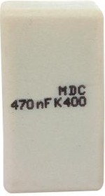 MDC10106K50A58P7TUBE, DC Пленочный Конденсатор, Metallized PET, 10 мкФ, ± 10%, 30 В, 50 В