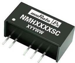 Фото 1/2 NMH2412SC, Isolated DC/DC Converters - Through Hole 2W 24-12V SIP DUAL DC/DC