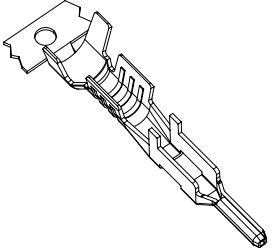 Фото 1/3 105417-0334, Headers & Wire Housings Mega-fit M Tml Pre-Tin 14/16AWG