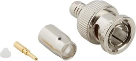 031-71008, RF Connector BNC Straight Crimp Plug for RG-59 RG-62 75 Ohm