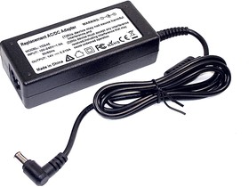 Фото 1/3 Блок питания (сетевой адаптер) для монитора и телевизора 14V 3.215A 45W 6.5x4.4 мм с иглой OEM черный, с сетевым кабелем