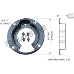 900.087, Щиток VOLVO барабана тормозного пылезащитный (на сторону, 410x225мм) MANSONS