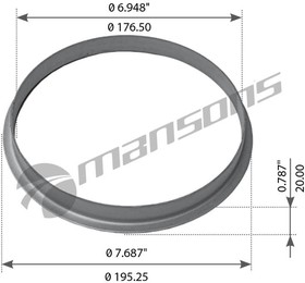 900.394.3, Кольцо VOLVO балансира MANSONS