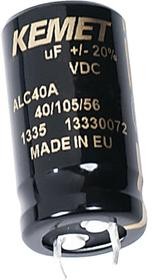Фото 1/3 ALC40A681EH400, Алюминиевые электролитические конденсаторы с жесткими выводами 400V 680uF 20% 105C 9000Hrs