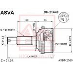 DH-21A48, ШРУС наружный 21x52x24