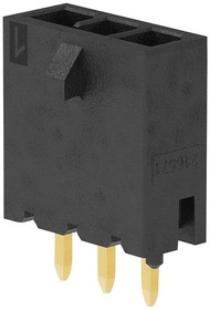 216571-3004, Headers & Wire Housings Micro-Fit+ Vert Header 4 Circuits Black