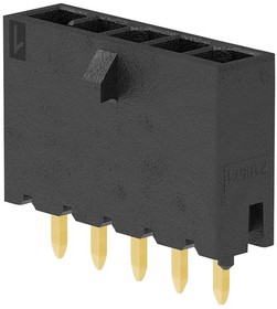 216571-2006, Headers & Wire Housings Micro-Fit+ Vert Header 6 Circuits Black