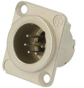 Фото 1/4 NC6MD-LX, Panel Mount XLR Connector, Male, 50 V, 6 Way, Silver over Nickel Plating