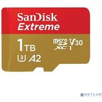 Micro SecureDigital 1TB SanDisk 1024GBEXTREME Class 10, UHS-I, W130, R 190 МБ/с,  SDSQXAV-1T00-GN6MN  без адаптера на SD