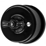 BIRONI Лизетта Керамика Черный Выключатель 2-кл