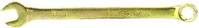 Фото 1/3 14972, Ключ комбинированный, 6 мм, желтый цинк