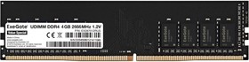 Фото 1/2 EX287012RUS, Модуль памяти ExeGate Value Special DIMM DDR4 4GB  PC4-21300  2666MHz