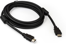 Фото 1/4 Кабель HDMI ExeGate EX-CC-HDMI2-3.0F (19M/19M, v2.0, 3м, 4K UHD, Ethernet, ферритовые кольца, позолоченные контакты)