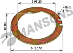 LW117, Шайба SCANIA P,G,R,T series балансира стопорная MANSONS