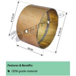 900.026, Втулка VOLVO балансира (130x135x80мм) MANSONS