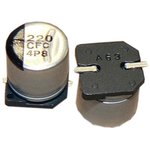 AFC227M35G24T-F, Aluminum Electrolytic Capacitors - SMD 220uF 35V 20% AEC-Q200