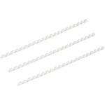 Пластиковые пружины для переплета 21 кольцо, 8 мм, белые, 100 шт. 1404274
