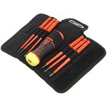 808062, Pozidriv; Slotted Interchangeable Insulated Screwdriver Set, 7-Piece