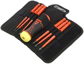 Фото 1/7 808062, Pozidriv; Slotted Interchangeable Insulated Screwdriver Set, 7-Piece