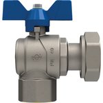 Кран FIV шаровой с Нак. Гай. угловой внут. 3/4-3/4 Б-КА Синяя (Италия) 6069R080