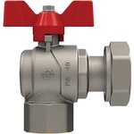 Кран FIV шаровой с Нак. Гай. угловой внут. 3/4-3/4 Б-КА Красная (Италия) 6070R080