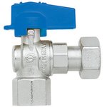 Кран FIV шаровой с Нак. Гай. угловой внут. 1/2-1/2 Б-КА Синяя (Италия) 8130R076