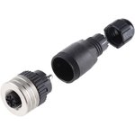 1200120176, 120071 Series M12 Cable Mount Connector, 5 contacts Socket