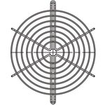 3749-2-4039, Fan Accessories Fan Guard for W2E142 Series or 150mm Fans, Steel