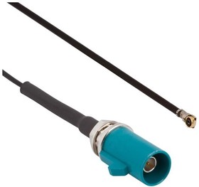 095-820-124-20Z, RF Cable Assemblies FAKRA Strght Plug 1.13mm Cable, 200mm