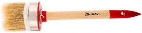 Фото 1/4 82053, Кисть круглая Профи №16 (55 мм), натуральная щетина, деревянная ручка