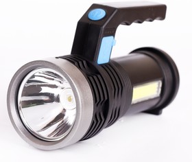 Фото 1/6 Ultraflash LED53765 (фонарь аккум. 4В, черный, 2LED, 3 Вт, 4 реж, Micro-USB, бокс)