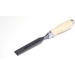 Плоская стамеска с деревянной светлой ручкой 22 мм 810122