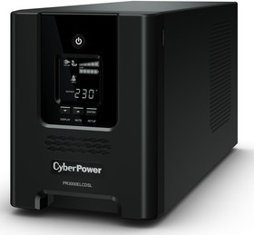 Фото 1/10 Источник бесперебойного питания (ИБП) CyberPower ИБП Line-Interactive CyberPower PR3000ELCDSL 3000VA/2700W USB/RS-232/EPO/SNMPslot (8 IEC С1
