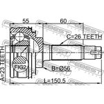 0110-010, 0110-010_ШРУС наружный к-кт!\ Toyota Carina E/Corolla AE100 1.3/1.6 92-98