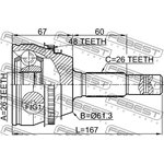 0110-ACV36A48, Шрус наружный 26x61.3x26