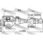 0111-st220rh, ШРУС ВНУТРЕННИЙ ПРАВЫЙ 23x35x20 (TOYOTA AVENSIS ...