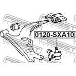 0120-sxa10, ОПОРА ШАРОВАЯ (TOYOTA RAV4 SXA1# 1993-2000) FEBEST