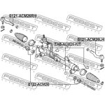 0121-ACM26LH, НАКОНЕЧНИК РУЛЕВОЙ ЛЕВЫЙ