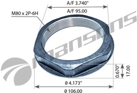 900.353, Гайка VOLVO ступицы MANSONS