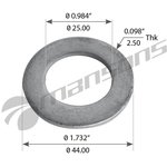 WA156, Шайба RENAULT пальца рессоры (24x45x4) MANSONS