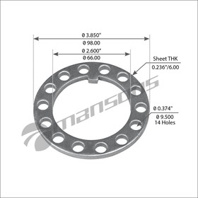 780.097, Шайба ROR ступицы стопорная MANSONS